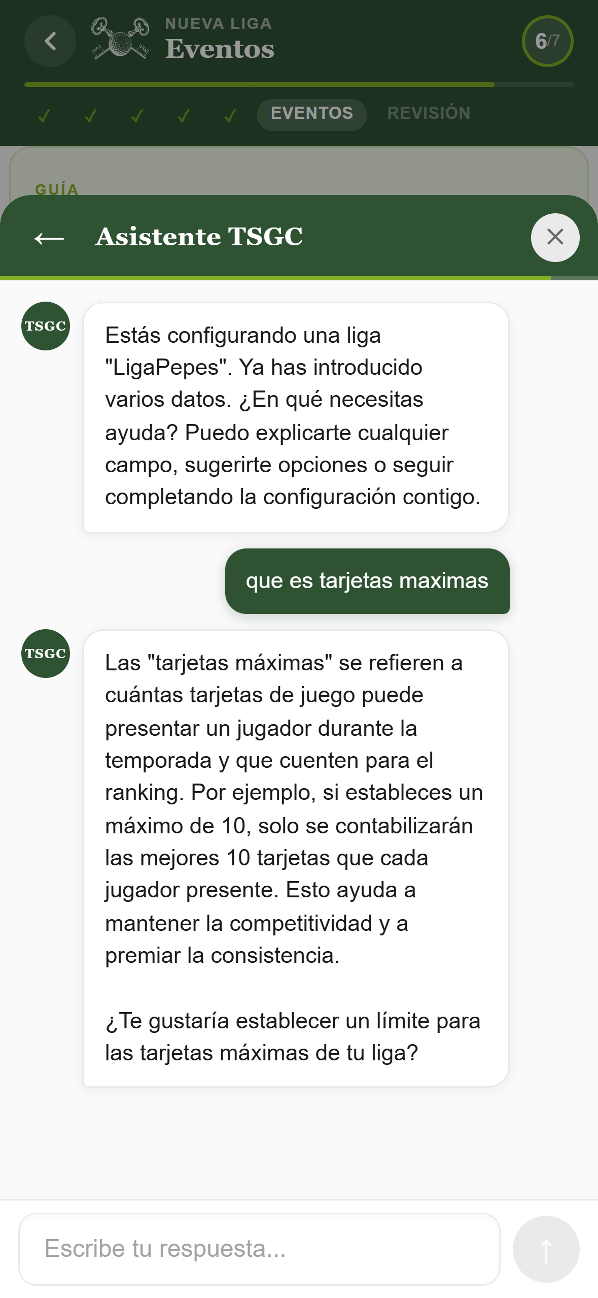 Plantillas de eventos y torneos