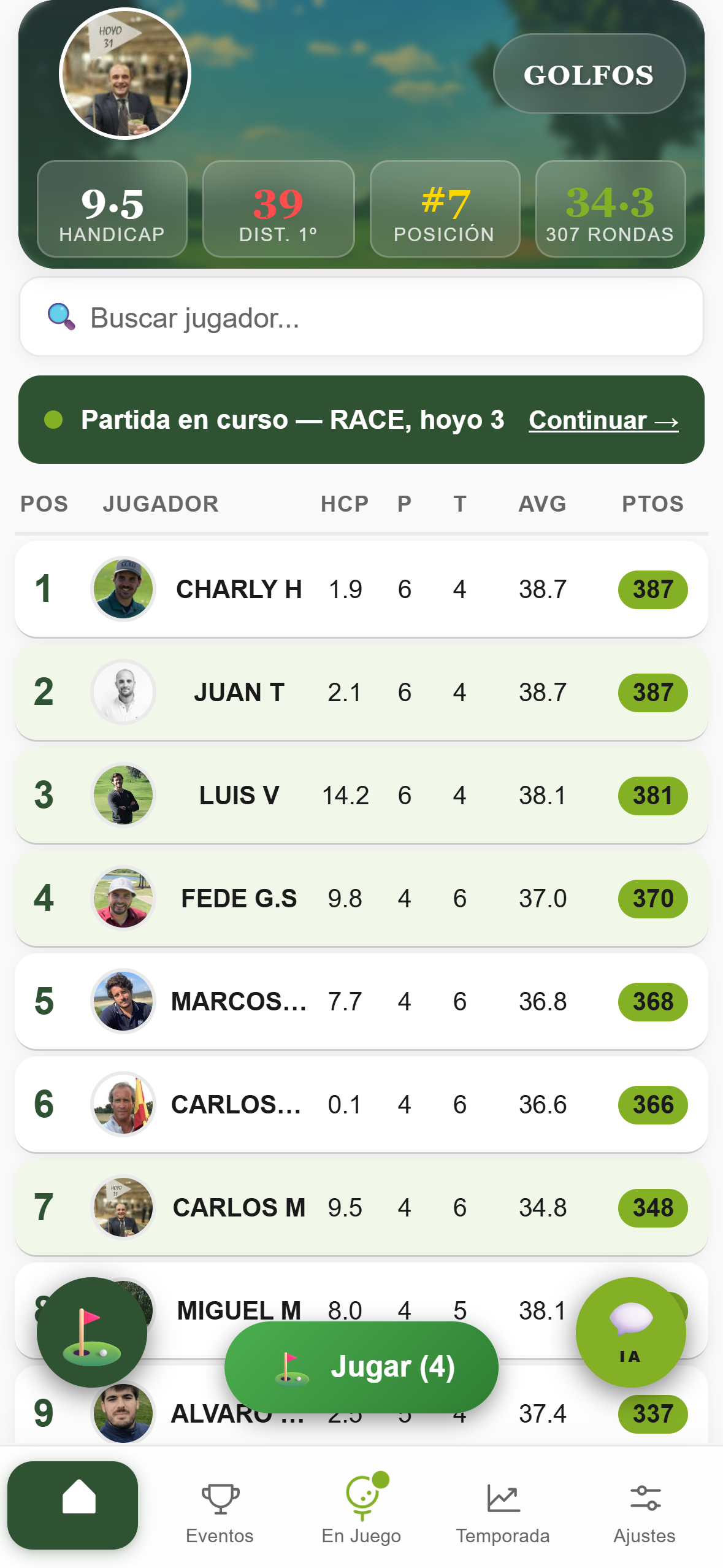 Formulario para añadir un jugador invitado a la partida